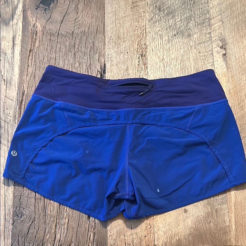 Lululemon Athletica Blue and Purple Athletic Shorts